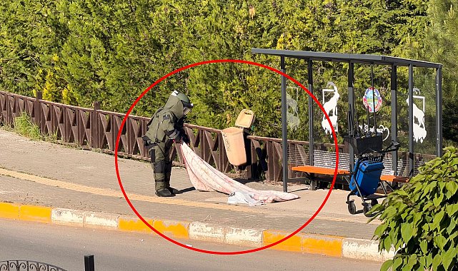 Tunceli'de fünye ile patlatılan poşetten battaniye çıktı