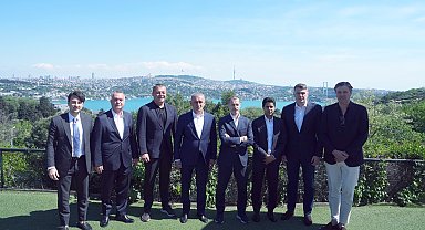 UEFA ve TFF heyetleri, Avrupa Ligi Finali öncesi İstanbul'da bir araya geldi