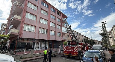 Yangında mahsur kalan kadın ağır yaralandı