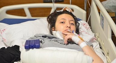 12'nci kattan düşüp yaralanan Ecrin'in babası: Bir mucizeye tanıklık ettik