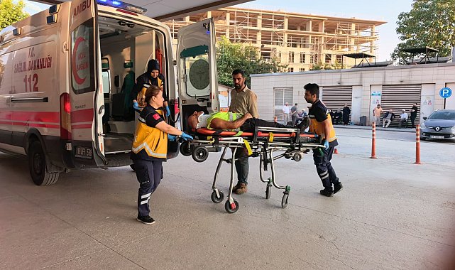 4 metre yükseklikten düşen inşaat işçisi yaralandı