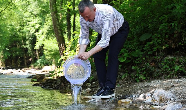 50 bin kırmızı benekli alabalık dereye bırakıldı