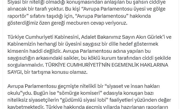 AK Parti'li Çelik: Türkiye'ye dönük bağnaz siyasi dilin hiçbir hükmü yoktur