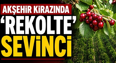 Akşehir kirazında 'rekolte' sevinci