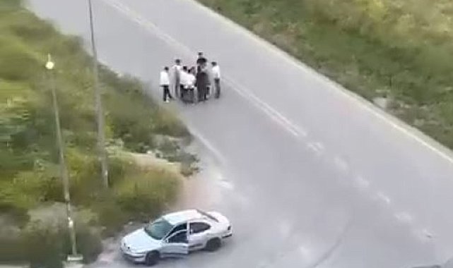 Ankara'da 1 kişinin yaralandığı silahlı kavga kamerada