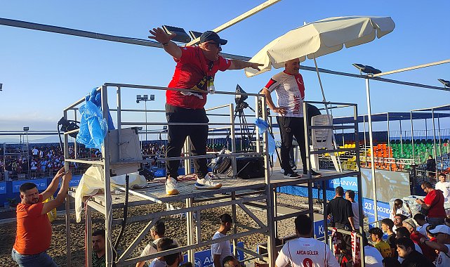 Antalya'da, antik tiyatroda milli maç heyecanı
