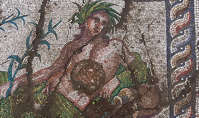 Aspendos'ta 'Nehir Tanrısı' betimlemesi gün yüzüne çıkarıldı