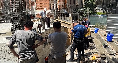 Avcılar'da inşaatta asansör boşluğuna düşen işçi yaralandı