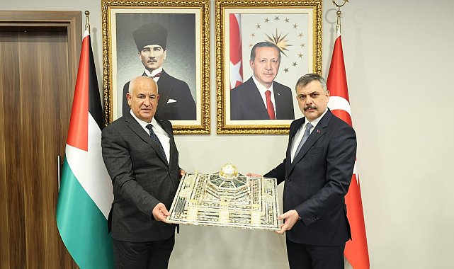 Bakan Çiftçi, Filistinli mevkidaşı Ziyad Hab El Rih ile bir araya geldi