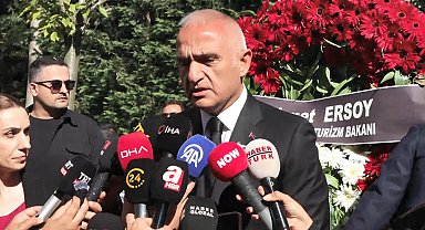 Bakan Ersoy: Kadir İnanır çok eşsiz bir değerdi çok önemli bir ustaydı Dron görüntüleriyle