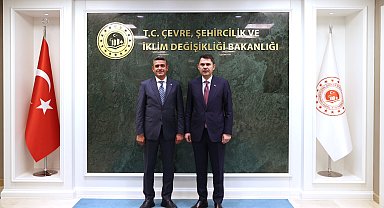 Bakan Kurum, Haymana ve Gölbaşı belediye başkanlarını kabul etti