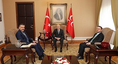 Bakanlar Çiftçi ve Gürlek, Bahçeli'yi ziyaret etti