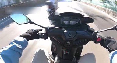 Beykoz'da trafikte tartıştığı sürücünün motosikletine çarpıp kaçtı