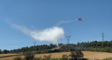Çanakkale'de tarım arazisinde yangın