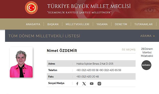 CHP İstanbul Milletvekili Nimet Özdemir partisinden istifa etti