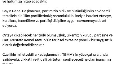 CHP Sözcüsü Sarı: Genel Başkanımız Kılıçdaroğlu, yarın grup toplantısını gerçekleştirecek