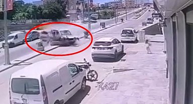 Cizre'de zincirleme kaza kamerada: 4 yaralı