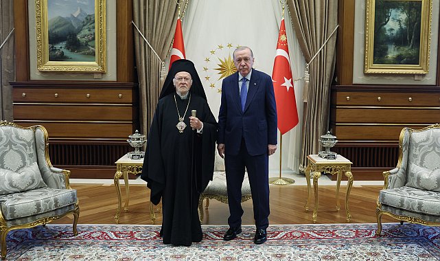 Cumhurbaşkanı Erdoğan, Fener Rum Patriği ile görüştü