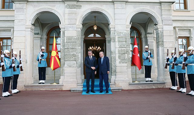 Cumhurbaşkanı Erdoğan, Kuzey Makedonya Başbakanı Hristijan Mickoski'yi kabul