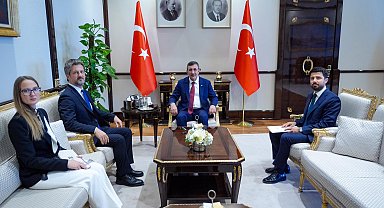 Cumhurbaşkanı Yardımcısı Yılmaz, Macaristan Büyükelçisi Matis'i kabul etti
