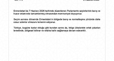 Dışişleri'nden Ermenistan'daki parlamento seçimlerine ilişkin açıklama