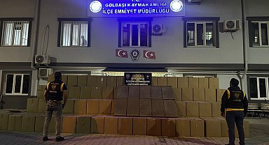 Durdurulan araçtan 600 bin paket bandrolsüz sigara çıktı