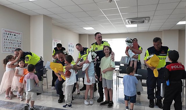 Düzce'de jandarma ekiplerine Babalar Günü sürprizi