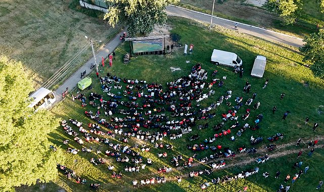 Edirne Sarayiçi'nde milli maç heyecanı