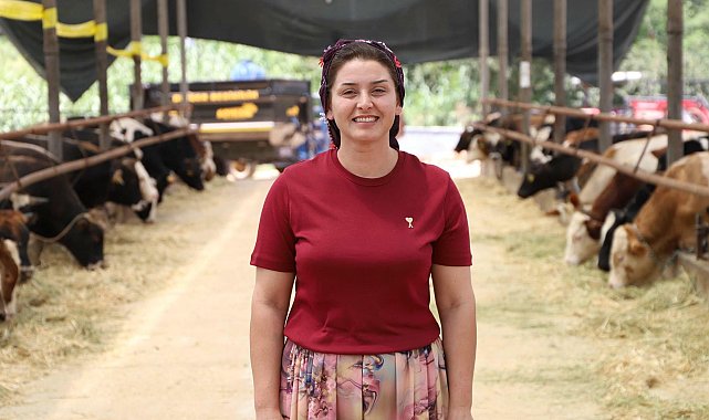 Eşinin emanet ettiği çiftliği çocuklarıyla yaşatıyor
