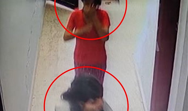 Evlerin kapılarını yoklayıp açmaya çalışan şüpheliler kamerada