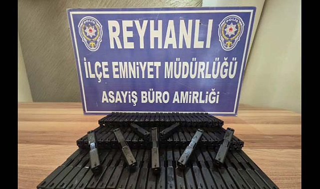 Hatay'da 80 adet tabanca namlusu ve sürgüsü ele geçirildi