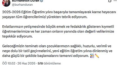 İletişim Başkanı Duran: Tüm öğrencilerimizi yürekten tebrik ediyorum