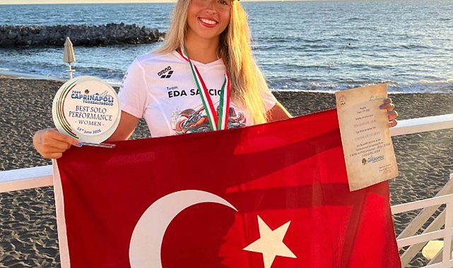 İzmirli yüzücü Eda Savcıgil'den tarihi başarı