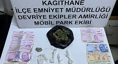 Kağıthane'de uyuşturucu operasyonunda dayı ve abi şüpheliyi kaçırmaya çalıştı; sokak karıştı