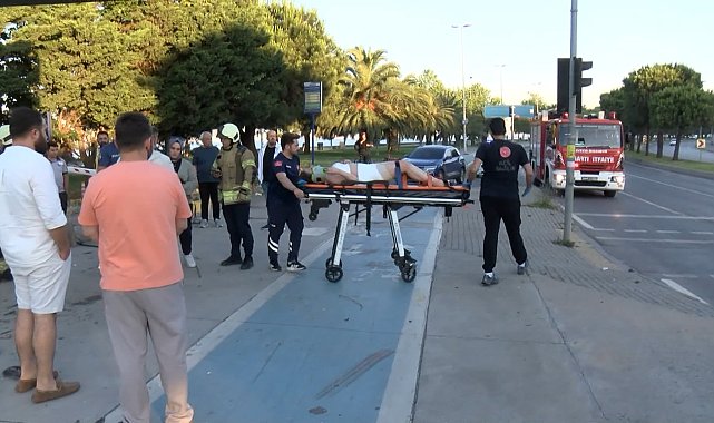 Kartal'da takla atan otomobilin sürücüsü yaralandı