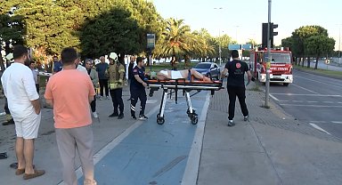 Kartal'da takla atan otomobilin sürücüsü yaralandı