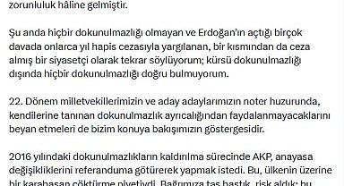 Kılıçdaroğlu'ndan 'dokunulmazlık' açıklaması