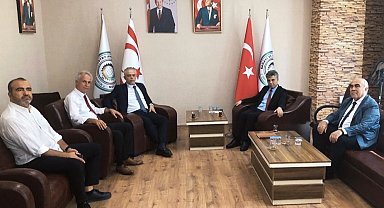KKTC Ankara Büyükelçisi Korukoğlu'ndan SANKON'a ziyaret