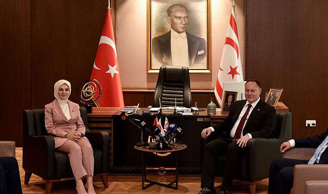 KKTC Cumhuriyet Meclisi Başkanı Öztürkler, Bakan Göktaş'ı kabul etti