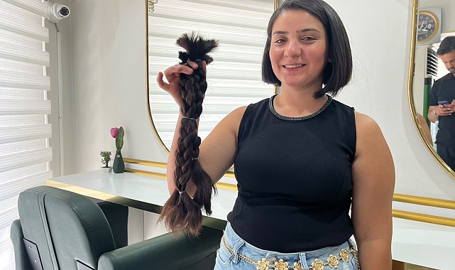 Lenfomayı yenen Özlem, saçlarını kanser hastaları için bağışladı