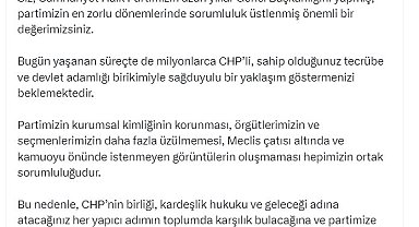 Mansur Yavaş'tan Kılıçdaroğlu'na çağrı: Milyonlarca CHP'li, sağduyulu bir yaklaşım göstermenizi beklemekte