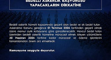 MSB'den 'bedelli askerlik tutarı' açıklaması