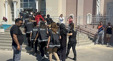 Muğla'da organize suç örgütü şüphelileri adliyede