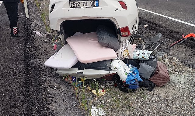 Nevşehir'de otomobil takla atıp devrildi; 4 yaralı