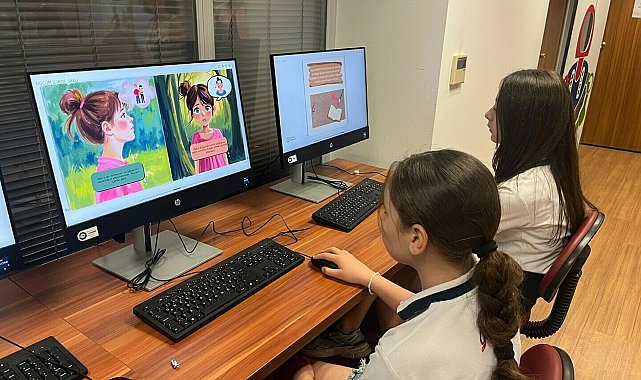 Öğrenciler hayallerini öyküye dönüştürdü; yapay zekayla renkli görsel oluştu