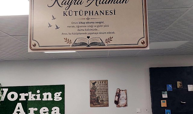 Öldürülen Kayra'nın adı okul kütüphanesinde yaşatılacak