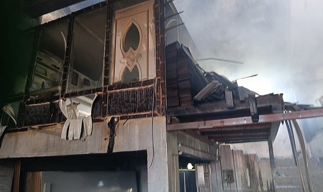 Ordu'da mobilya atölyesinde yangın