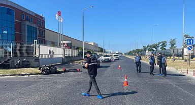 Otomobil ile çarpışan motosikletin sürücüsü öldü