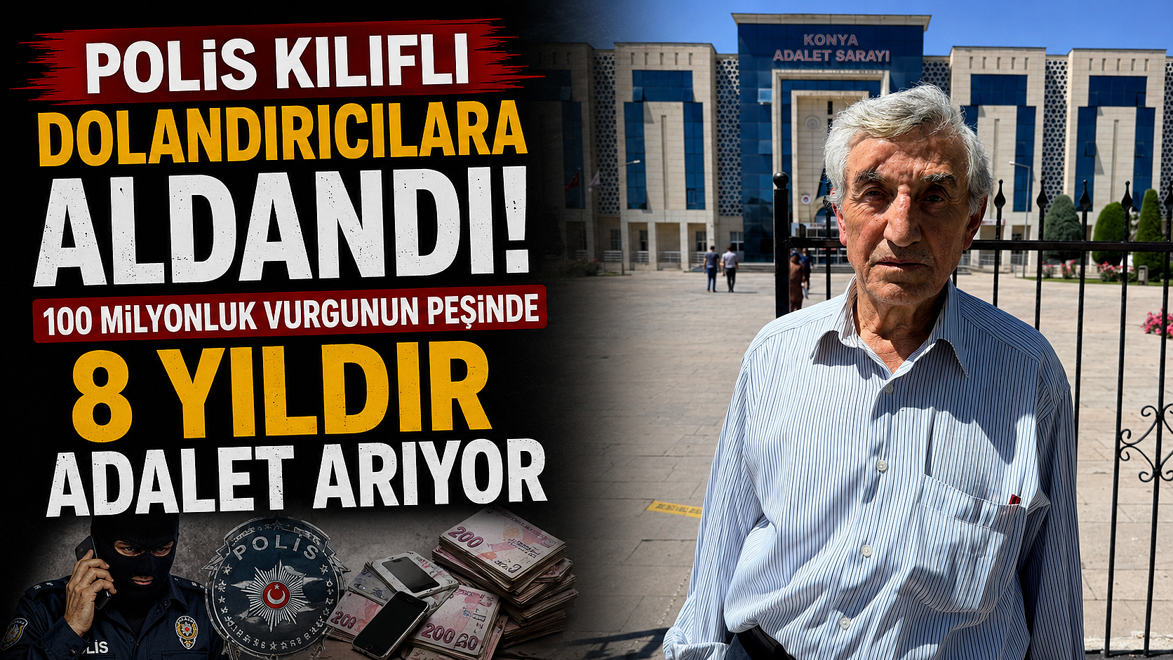 Polis Kılıflı Dolandırıcılara Aldandı, 100 Milyonluk Vurgunun Peşinde 8 Yıldır Adalet Arıyor