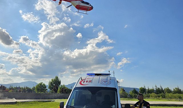Prematüre ikizlerden biri helikopter ambulansla Niğde'ye sevk edildi